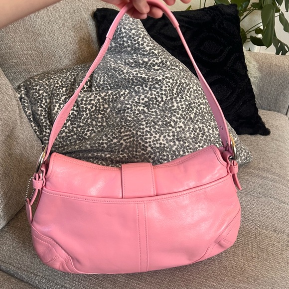 Coach Vintage Soho Satchel Pink Leather Shoulder Bag - Picture 2 of 9